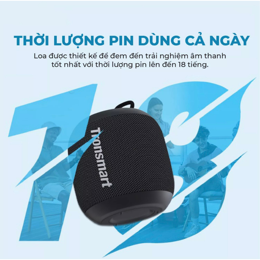 Loa Bluetooth Tronsmart T7 Mini | Công suất 15W | Âm thanh siêu trầm | Chống nước IPX7 | Bảo Hành 12 Tháng