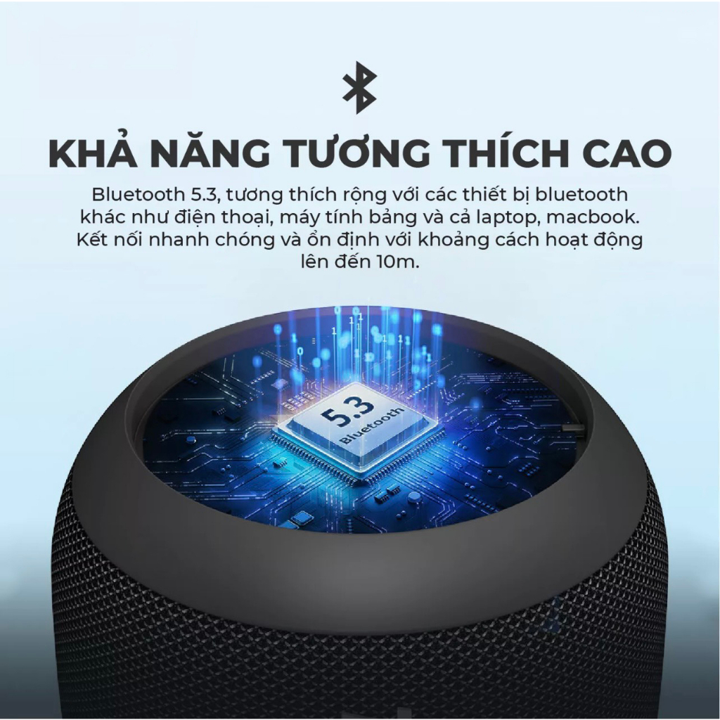 Loa Bluetooth Tronsmart T7 Mini | Công suất 15W | Âm thanh siêu trầm | Chống nước IPX7 | Bảo Hành 12 Tháng