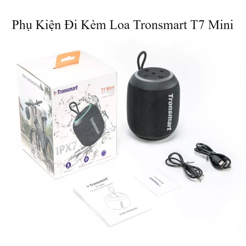 Loa Bluetooth Tronsmart T7 Mini | Công suất 15W | Âm thanh siêu trầm | Chống nước IPX7 | Bảo Hành 12 Tháng