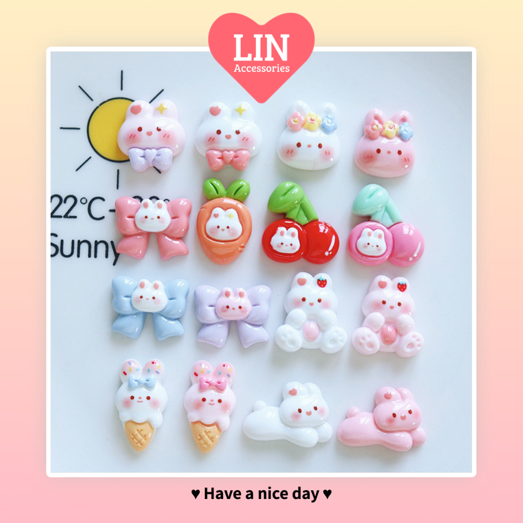 Charm Bé Thỏ Cherry Dễ Thương (C018)