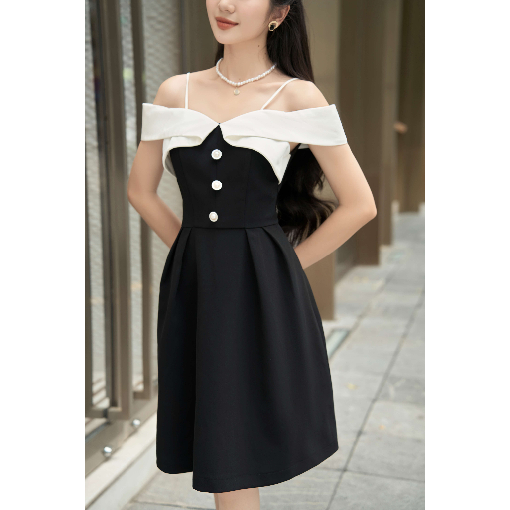 Váy trễ vai Tiara dress V0623T1