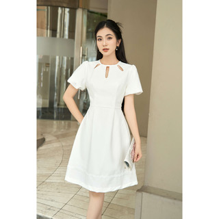 Váy tay bồng trắng Sophia Dress V0623T2