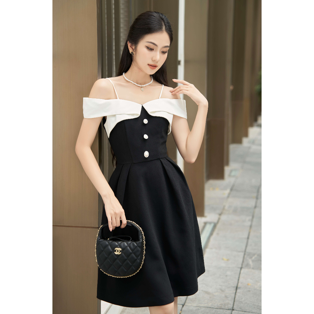 Váy trễ vai Tiara dress V0623T1