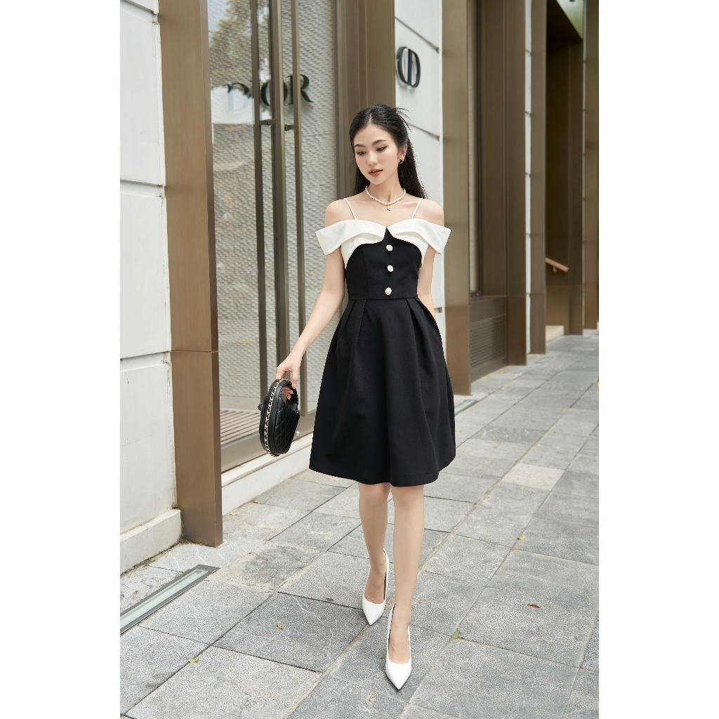 Váy trễ vai Tiara dress V0623T1