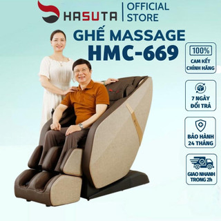 Ghế massage Hasuta HMC-669, công nghệ massage 4D hiện đại, massage chuyên sâu, đẳng cấp thời thượng - BH 24 tháng