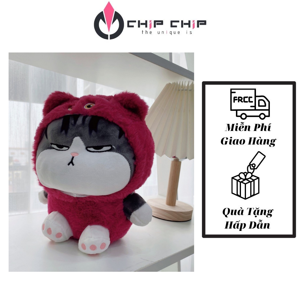 Gấu Bông Mèo Hoàng Thượng Dễ Thương, Thú Bông Lông Mịn Cho Bé