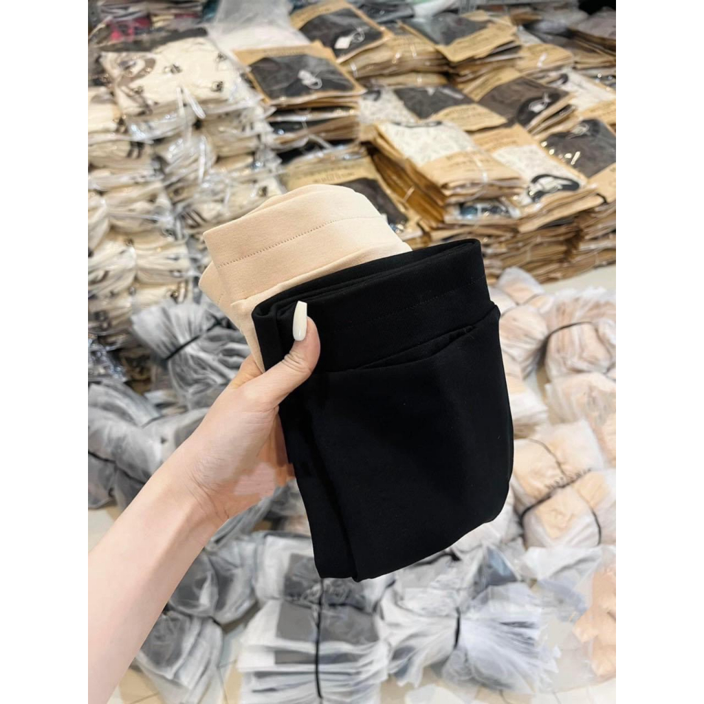 Quần Đùi Biker Short Nữ Có Túi Trước Bụng Ôm Nâng Mông Tập Gym Yoga Vải Co Giãn Mặc Trong Váy Mẫu QUANTUIBUNG. PT162