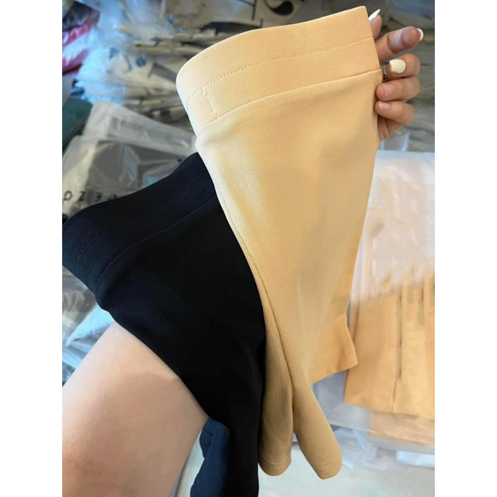 Quần Đùi Biker Short Nữ Có Túi Trước Bụng Ôm Nâng Mông Tập Gym Yoga Vải Co Giãn Mặc Trong Váy Mẫu QUANTUIBUNG. PT162