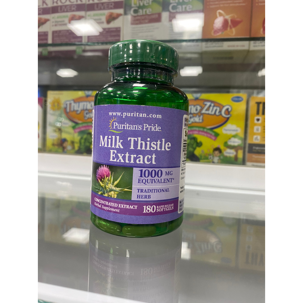 Viên uống bổ gan Milk Thistle Extractitan’s Puritan’s Pride 1000mg 180 viên của Mỹ
