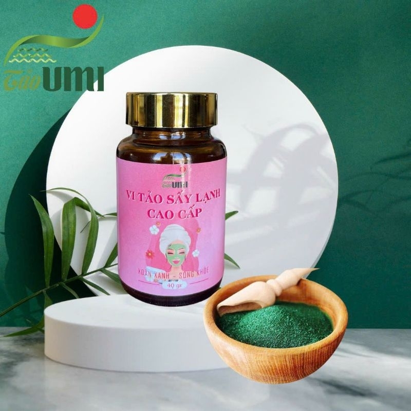 Vi Tảo Sấy Lạnh Umi - Cốm Tảo Xoắn Umi Hũ 40gram - An Bình Cam Kết Chính Hãng