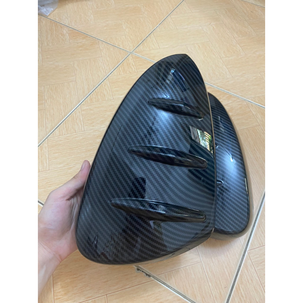 Bộ 2 ốp gáo gương xe Toyota Rush 2018 2019 2020 2021 - mẫu carbon thể thao cao cấp
