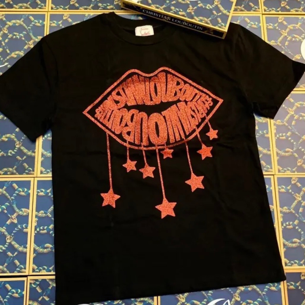 Áo Phông Nam Lau Bu Tin Hình Môi Hàng Siêu Cấp Full Box - Áo Thun Nam Nữ Lau Bu Tin In Hình Môi Cao Cấp Hot 2023