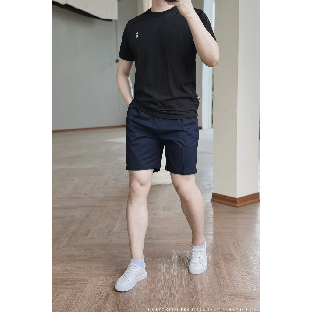 Áo Thun Nam Cổ Tròn Dáng Regular Fit, Chất Liệu Cotton Mềm Mịn, Thấm Hút Mồ Hôi Tốt 2303