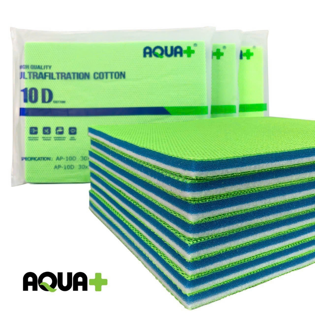 Bông lọc 10D lọc nước bể cá - Tấm lọc nước 8D/6D/3D lọc thô và lọc mịn sạch bẩn thoát nước dễ dàng vệ sinh cho hồ cá