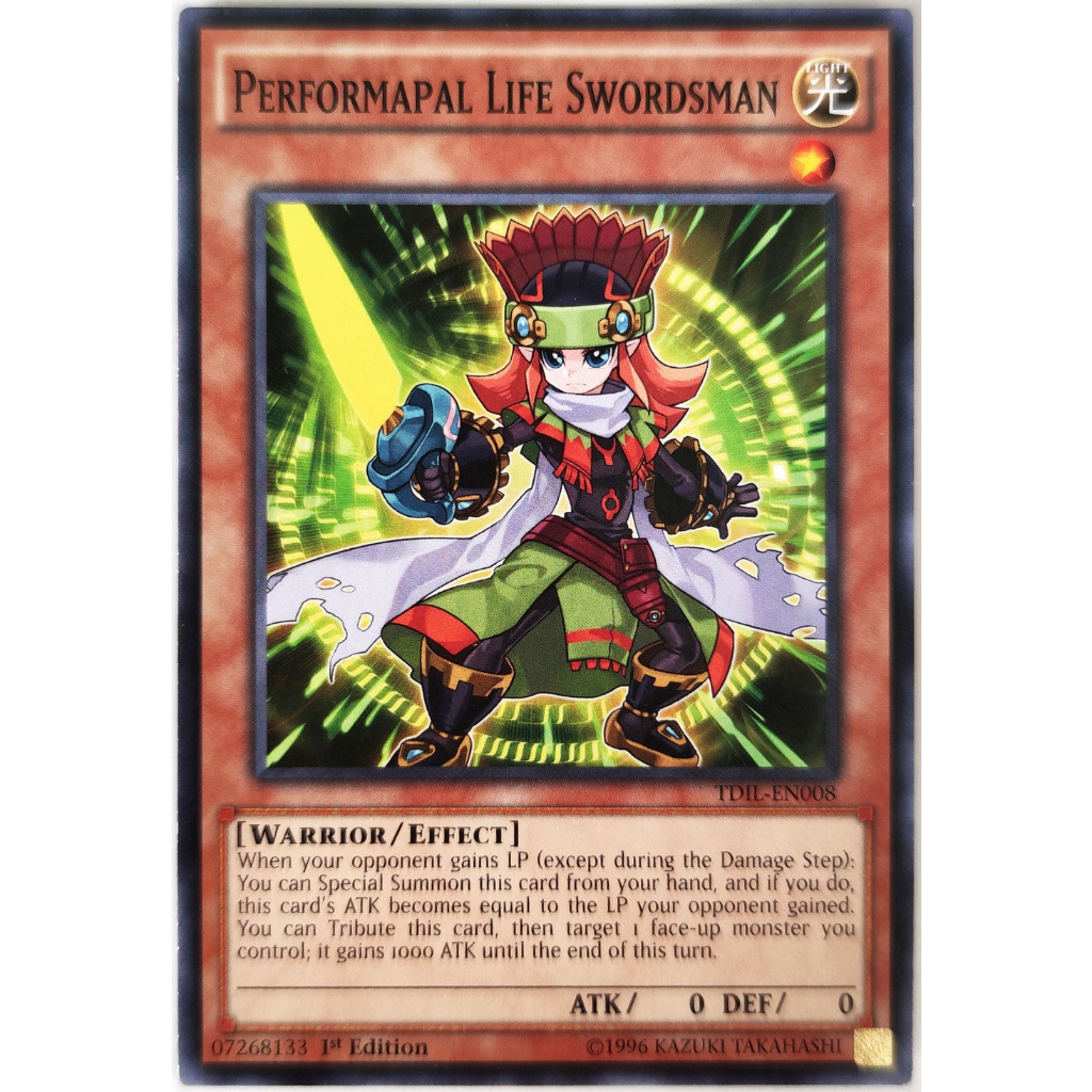 [Thẻ Yugioh] Performapal Life Swordsman |EN| Common