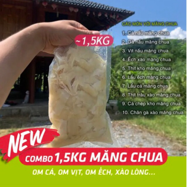 Măng Muối Chua 1,5kg ( hàng loại 1 )