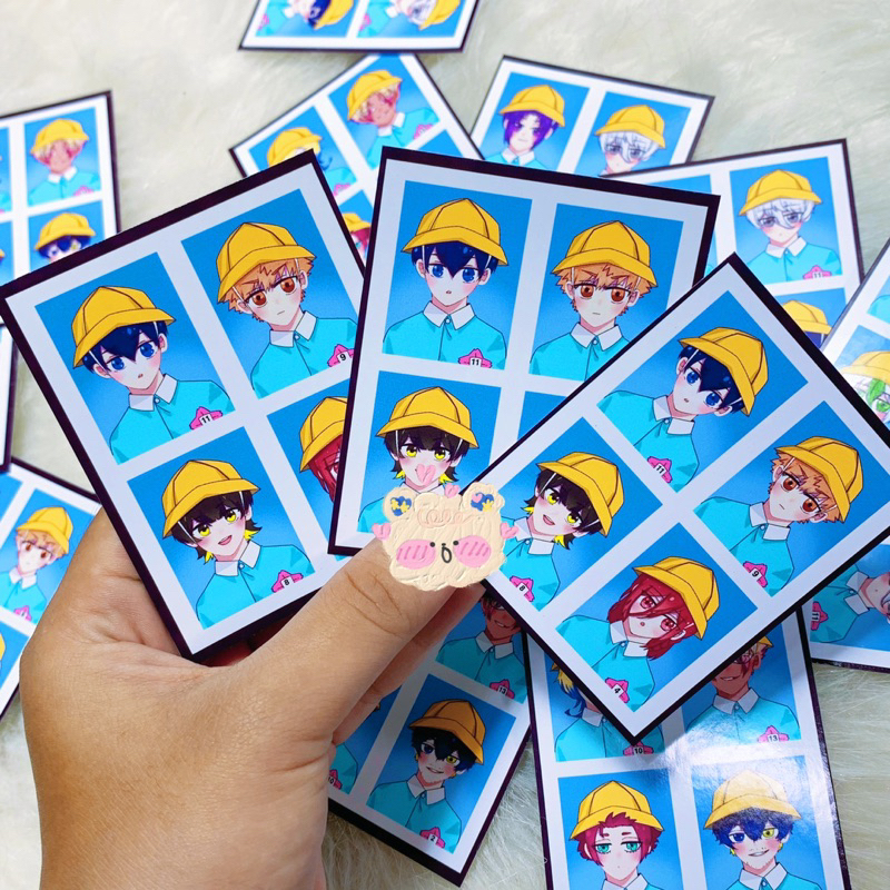 Set ảnh Blue Lock | Set ảnh thẻ id nhân vật Anime Blue Lock | Bachira, Chigiri, Reo, Nagi, Ryusei, Oliver