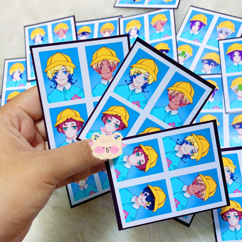 Set ảnh Blue Lock | Set ảnh thẻ id nhân vật Anime Blue Lock | Bachira, Chigiri, Reo, Nagi, Ryusei, Oliver