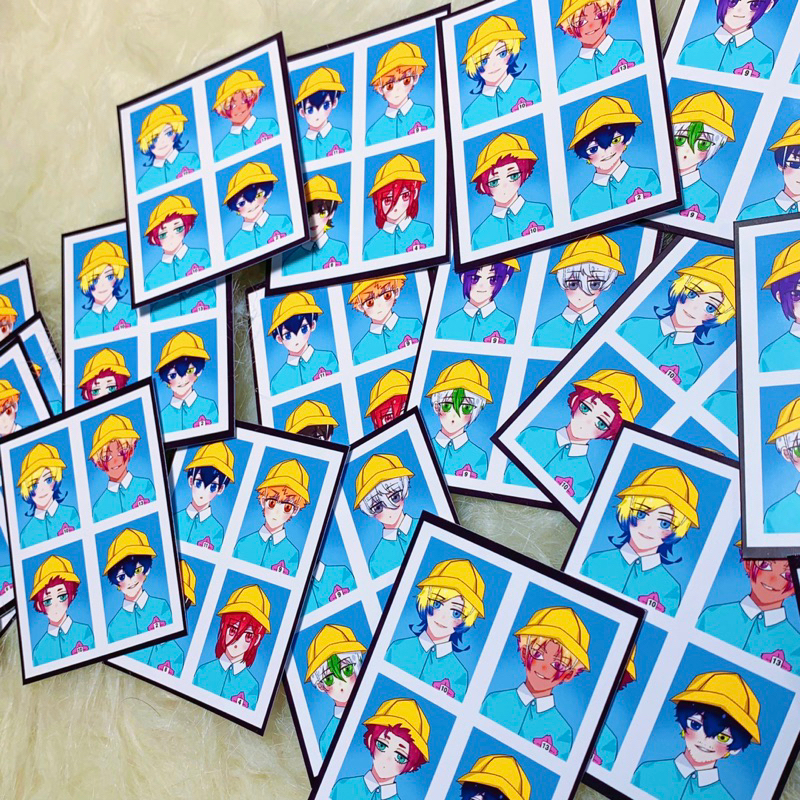 Set ảnh Blue Lock | Set ảnh thẻ id nhân vật Anime Blue Lock | Bachira, Chigiri, Reo, Nagi, Ryusei, Oliver