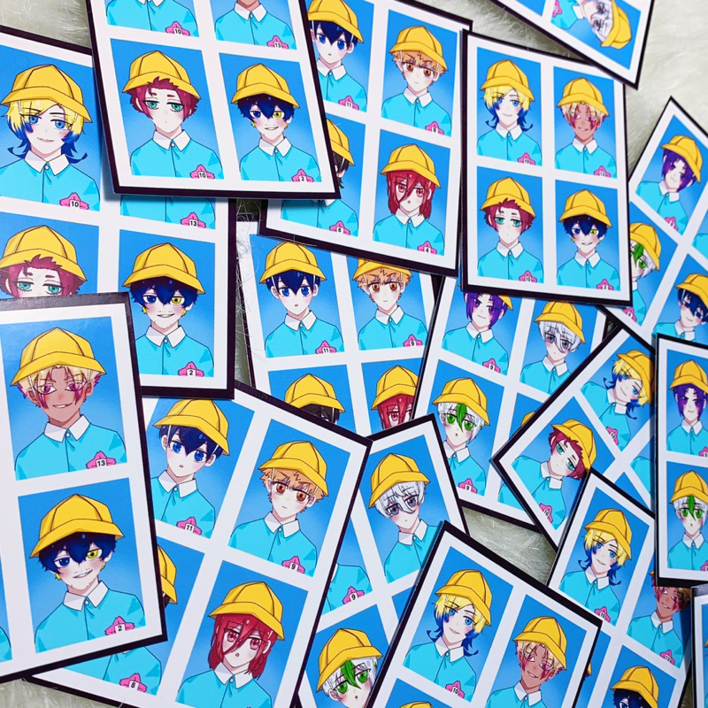 Set ảnh Blue Lock | Set ảnh thẻ id nhân vật Anime Blue Lock | Bachira, Chigiri, Reo, Nagi, Ryusei, Oliver