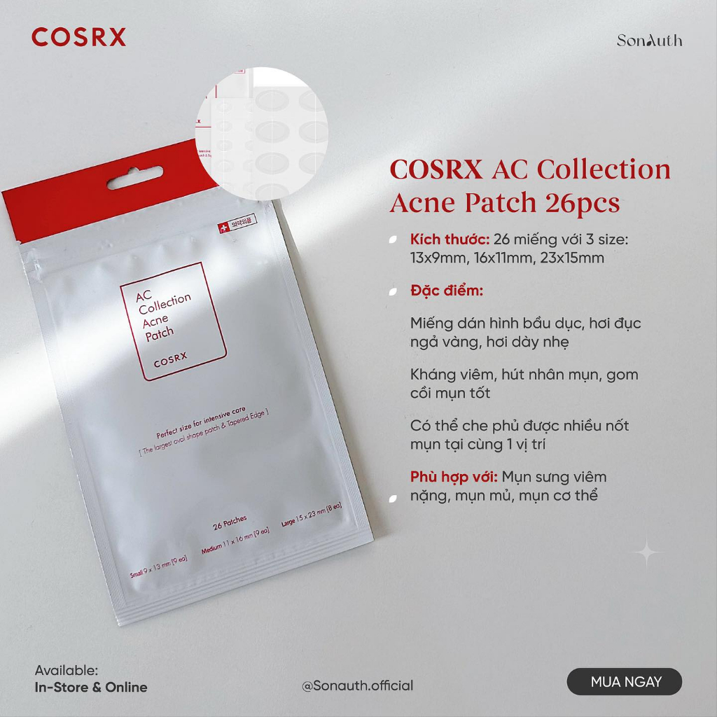 Miếng dán mụn Cosrx AC Collection Acne Patch