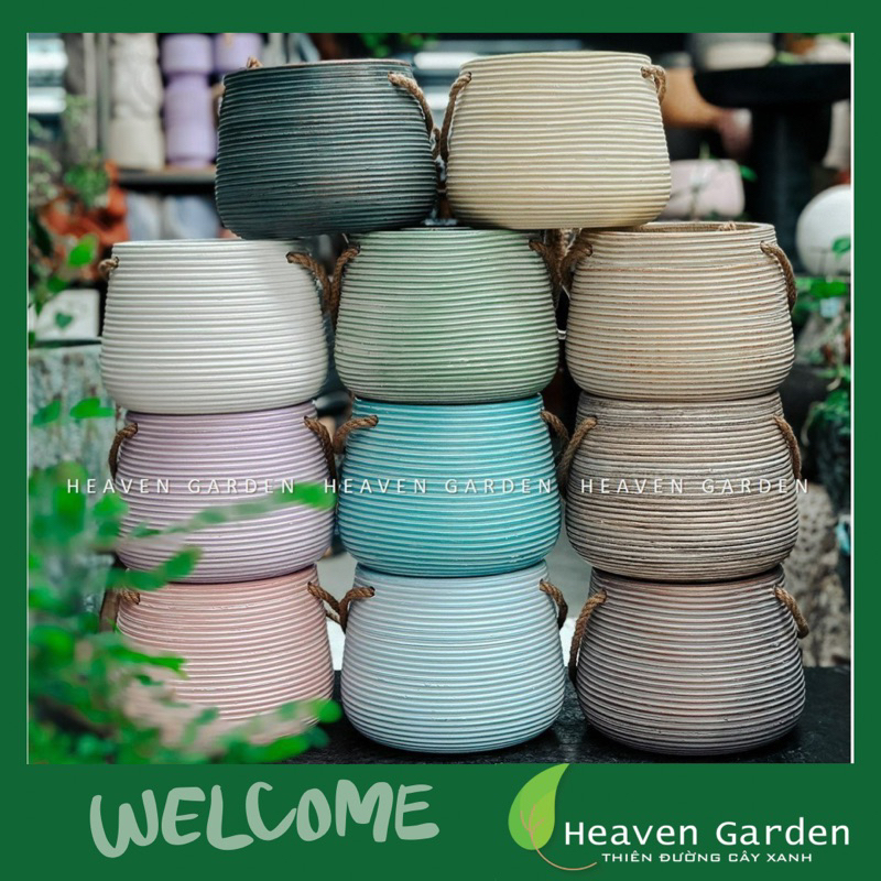 Chậu đất nung bầu treo wax màu tiêu chuẩn châu âu 22.5x18cm-decor-chậu trồng cây