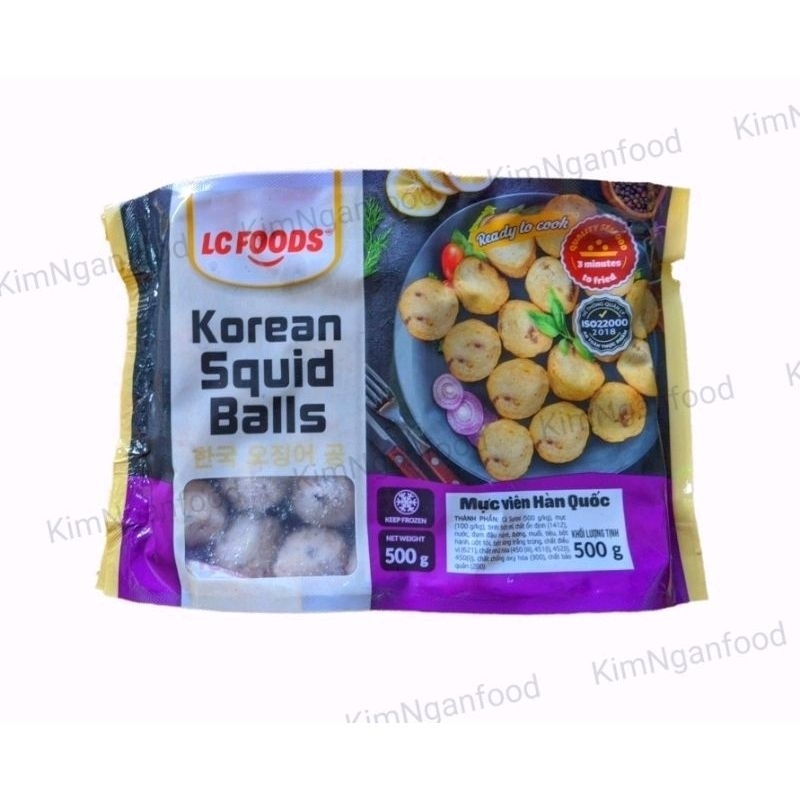 Mực viên Hàn Quốc 500g