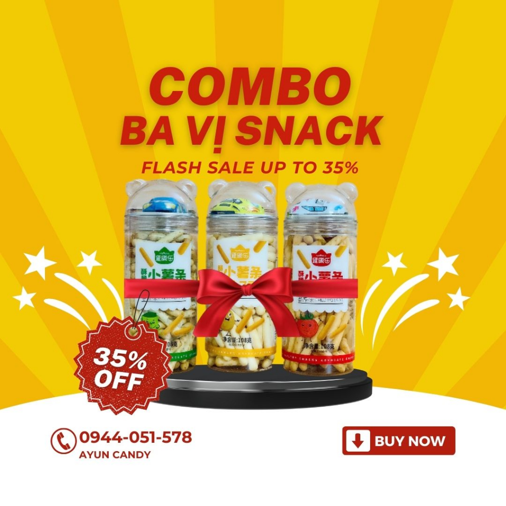 [Rẻ vô đich} Snack bánh que khoai tây Hàn Quốc - Đồ ăn vặt - Bánh ăn vặt - Tặng kèm ô tô đồ chơi