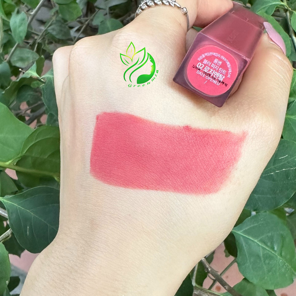 Son Romand Kem Lì Vỏ Vuông Blur Fudge Tint Màu 02 Rosiental Cánh Hồng Khô 5g