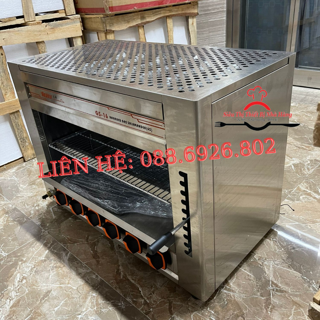 Lò nướng Salamander 6 đầu đốt_ bảo hành chính hãng 12 tháng