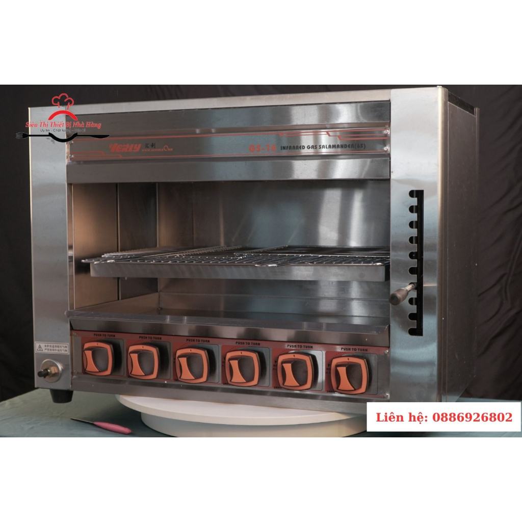 Lò nướng Salamander 6 đầu đốt_ bảo hành chính hãng 12 tháng