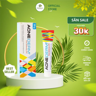 Kem giảm mụn acnederm làm trắng da mờ thâm chứa 20% azelaic