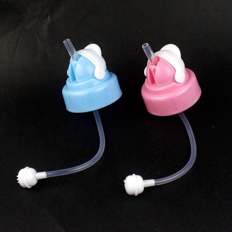 Ống hút chống sặc nắp bật thay thế cho bình cổ rộng Pigeon, Lansioh, Toom BQSHOP