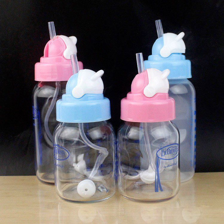 Ống hút chống sặc nắp bật thay thế cho bình cổ rộng Pigeon, Lansioh, Toom BQSHOP