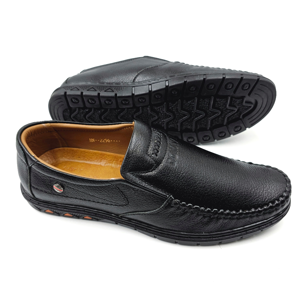 Giày Lười Nam Da Bò Kiểu Khâu Viền Cao Cấp, DONAVY - GLKV