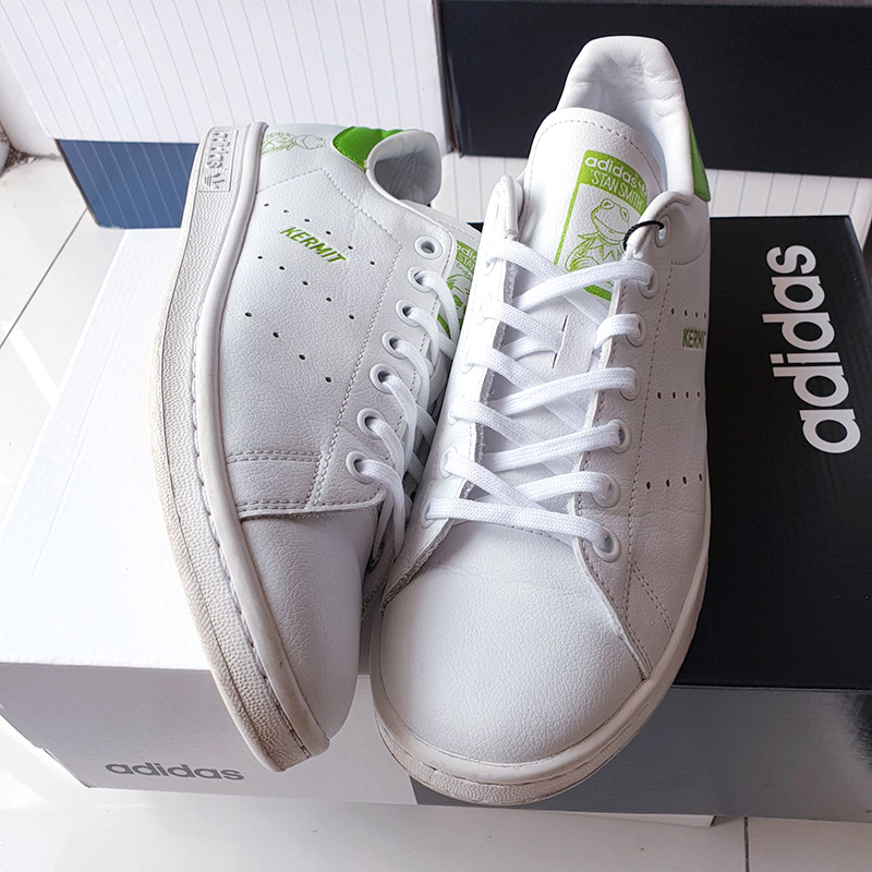 Giày -Adidas The Muppets x Stan Smith Kermit The Frog, size 42, real 2hand