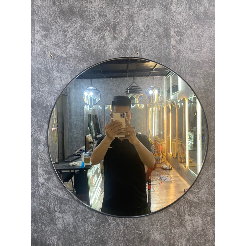 Gương tròn nẹp 3 màu chống nước decor,treo nhà tắm