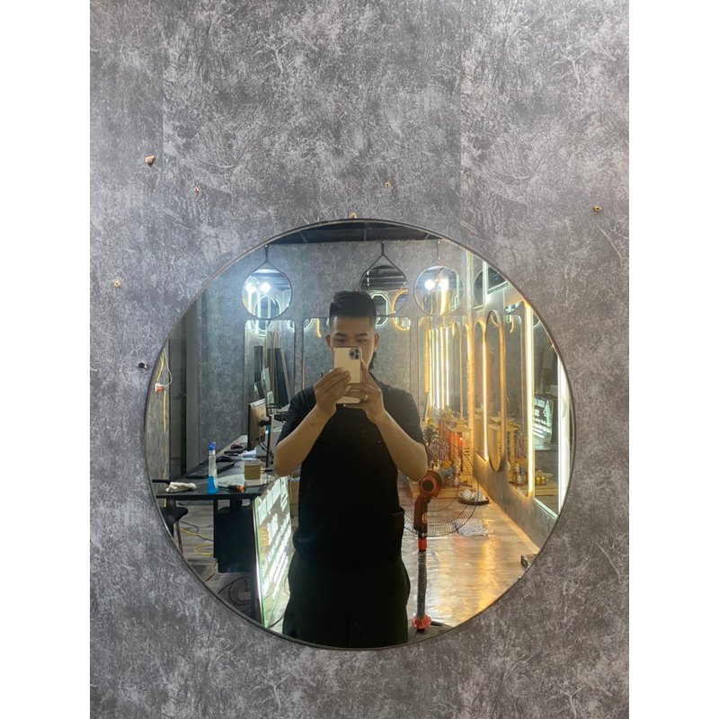 Gương tròn nẹp 3 màu chống nước decor,treo nhà tắm