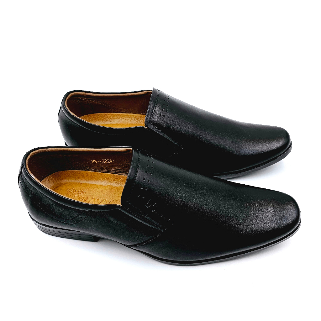Giày tây nam da bò 100% DONAVYGMN tăng chiều cao 3cm hàng VNXK cao cấp D.GMN