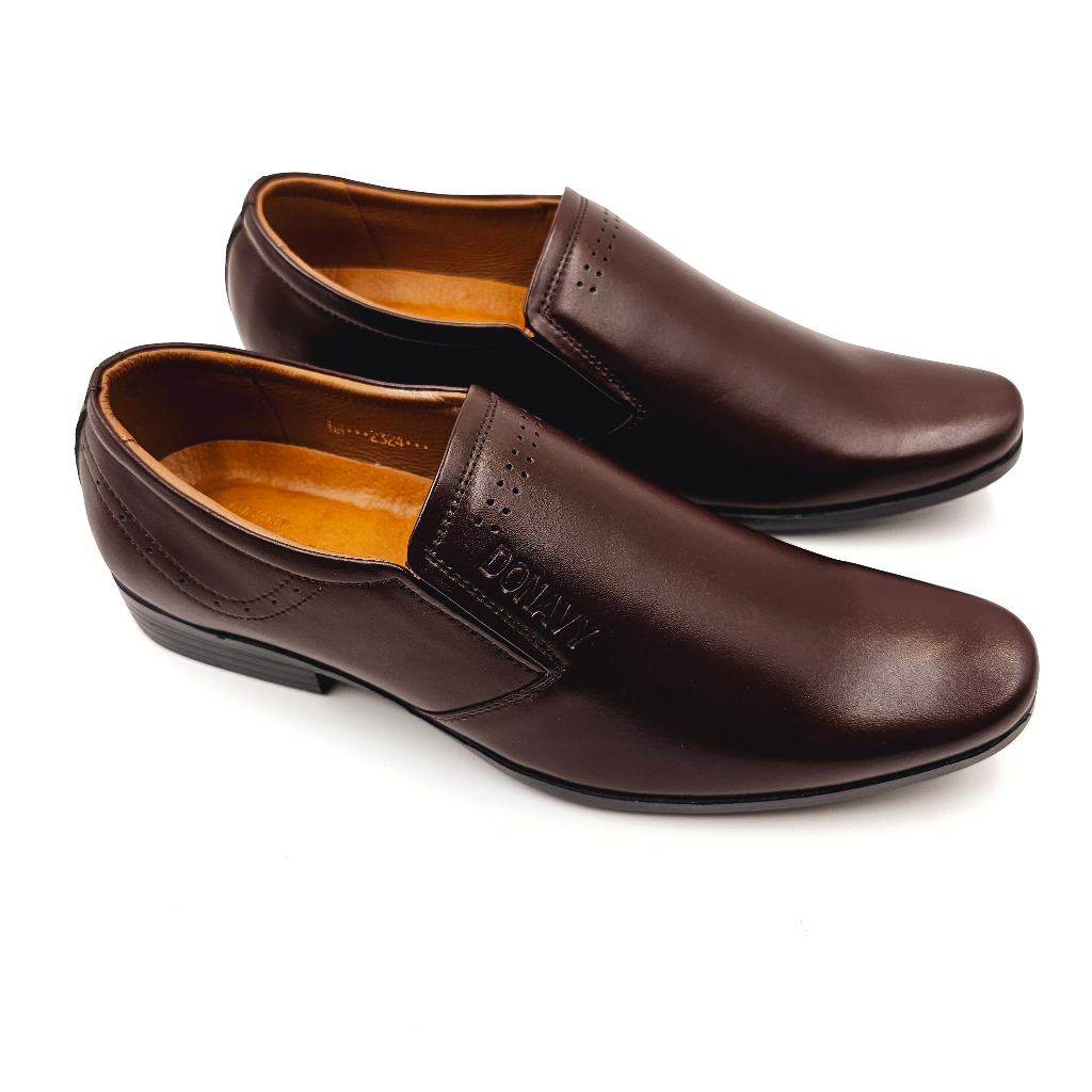 Giày tây nam da bò 100% DONAVYGMN tăng chiều cao 3cm hàng VNXK cao cấp D.GMN