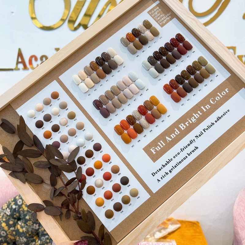 Sét tông Nâu 40 màu tặng kèm bảng màu, Hàng chính hãng chất sơn đặc mượt , tông màu đẹp