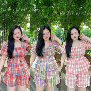 Bigsize 55-90kg sét bộ kẻ 3 màu