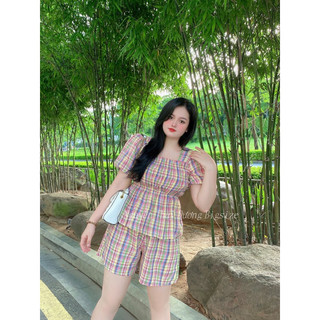 bigsize 55-90kg sét bộ kẻ 3 màu