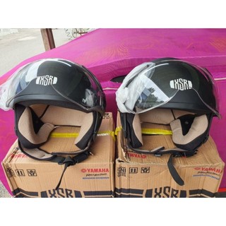 Nón mũ bảo hiểm yamaha xsr tròn nâu_ nón đẹp không trầy xước.
