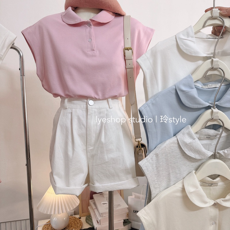 3339 POLO CỔ SEN TAY HẾN A.STUDIO