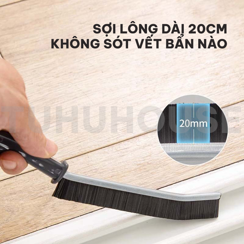 Cọ vệ sinh khe hở đường viền sàn tiện dụng, bàn chải cọ nhà vệ sinh nhỏ gọn đa năng – TUHUHOUSE