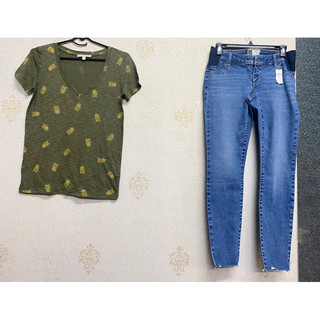 Áo thun cotton cổ tim vnxk