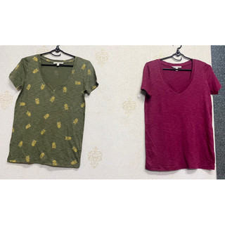 Áo thun cotton cổ tim vnxk