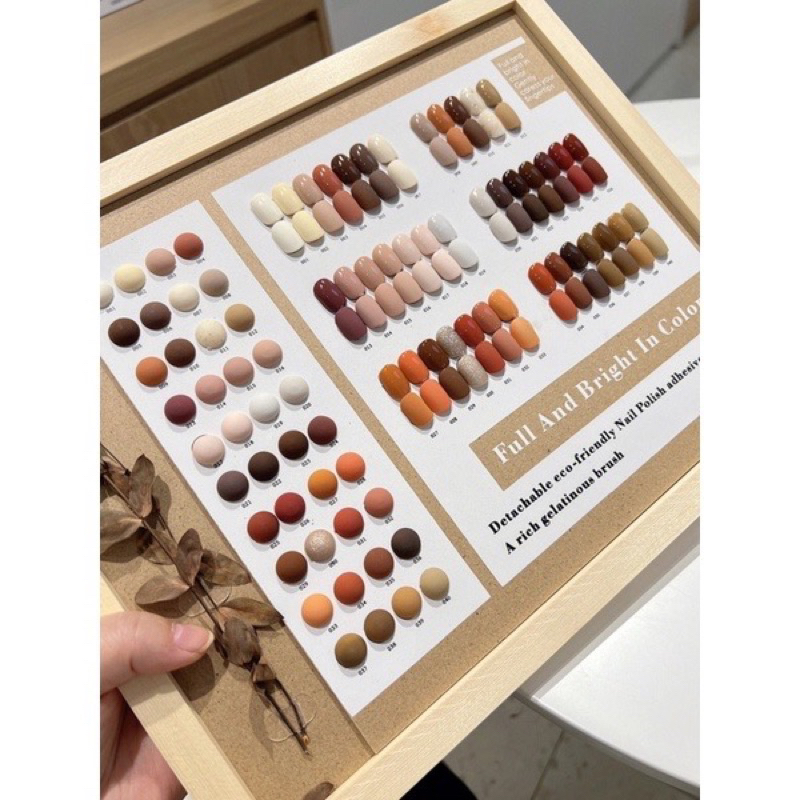 Sét tông Nâu 40 màu tặng kèm bảng màu, Hàng chính hãng chất sơn đặc mượt , tông màu đẹp