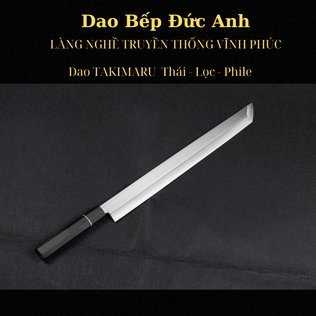 [DA-01] Dao SAKIMARU Thép Nhật chống rỉ - Dao thái đa năng - lọc cá - phile cá - DAO BẾP ĐỨC ANH